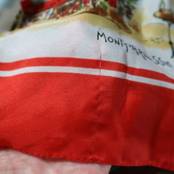 Paris Scarf Red Classic Career Versatile Travel Casual Everyday Weekend Office - Picture 9 of 11